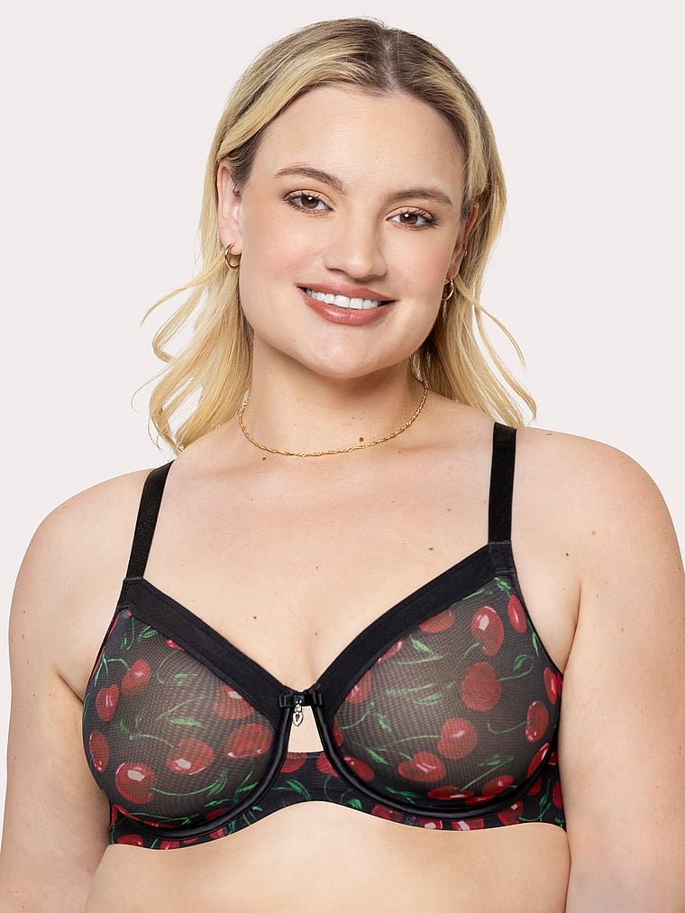 Бюстгальтер из прозрачной сетки без подкладки Curvy Couture, cherry pop
Бюстгальтер из прозрачной сетки без подкладки Curvy Couture, cherry pop