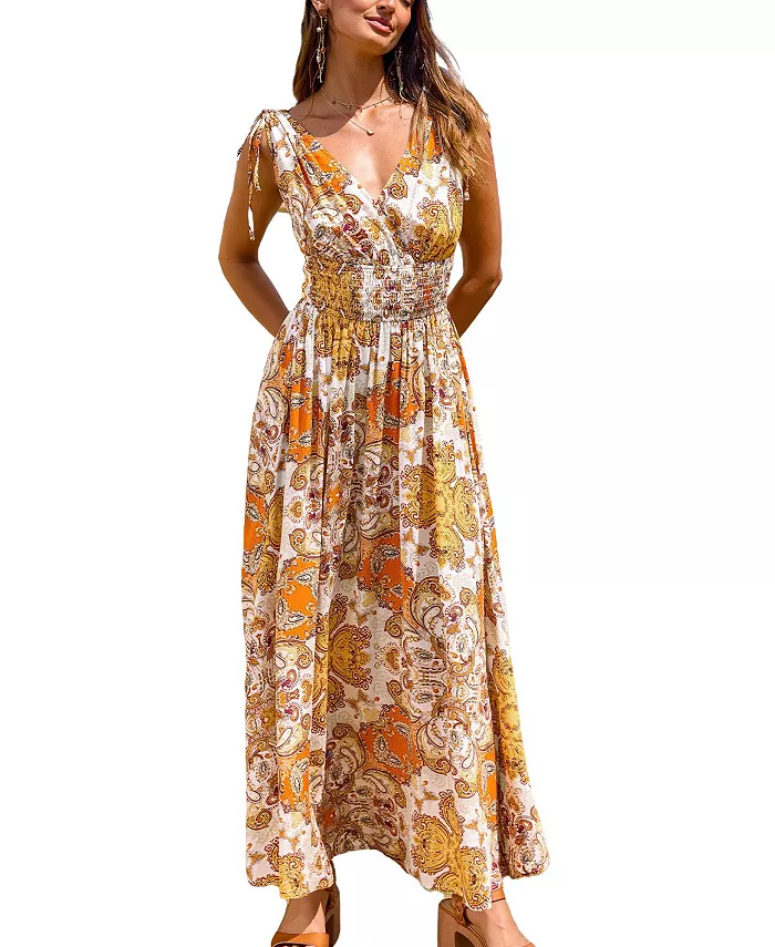 Женское пляжное платье макси с узором «переверните страницу» Cupshe, оранжевый
Женское пляжное платье макси с узором «переверните страницу» Cupshe, оранжевый