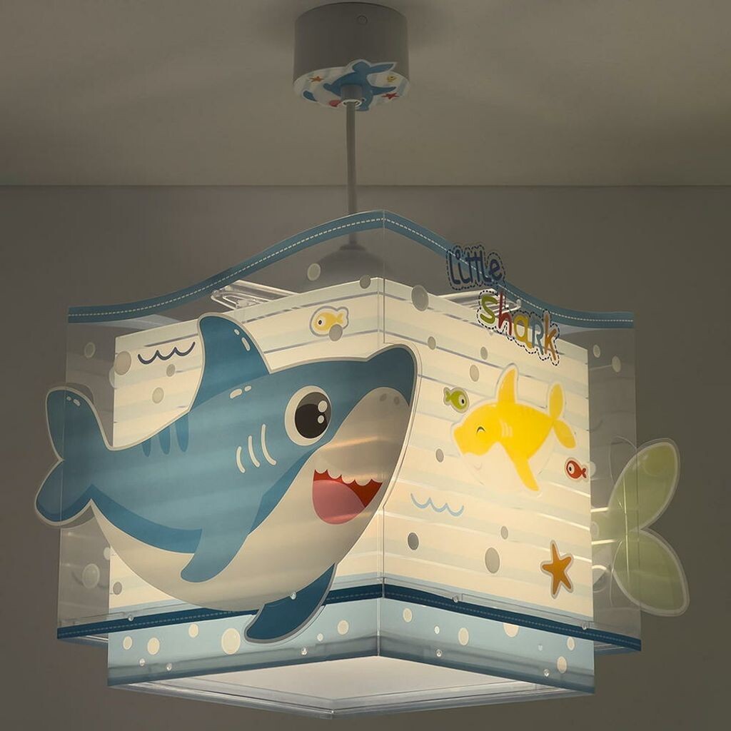 Подвесной светильник для детской комнаты Dalber Baby Shark в разноцветном и белом цвете E27, синий
Подвесной светильник для детской комнаты Dalber Baby Shark в разноцветном и белом цвете E27, синий