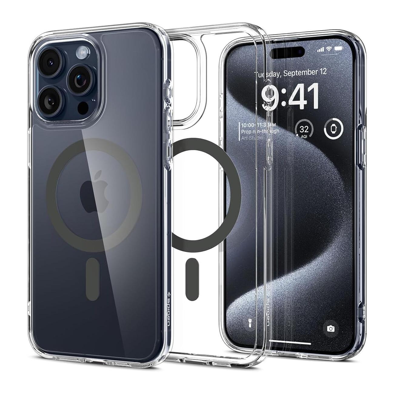 Чехол Spigen Ultra Hybrid MagFit для iPhone 15 Pro, Graphite, Прозрачный, Чехол Spigen Ultra Hybrid MagFit для iPhone 15 Pro, Graphite
Чехол Spigen Ultra Hybrid MagFit для iPhone 15 Pro, Graphite, Прозрачный, Чехол Spigen Ultra Hybrid MagFit для iPhone 15 Pro, Graphite