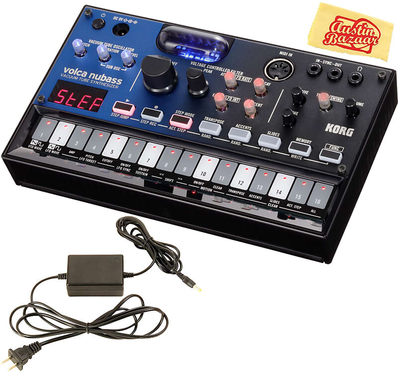 Korg Volca Nubass Ламповый синтезатор с блоком питания VOLCANUBASS-COMBO-DLX
Korg Volca Nubass Ламповый синтезатор с блоком питания VOLCANUBASS-COMBO-DLX