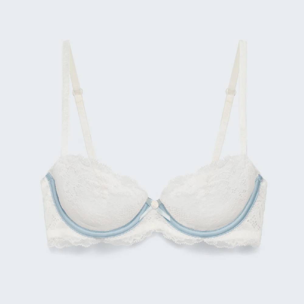 Бюстгальтер Syrn Forget Me Not Unlined Balconette, белый/голубой
Бюстгальтер Syrn Forget Me Not Unlined Balconette, белый/голубой
