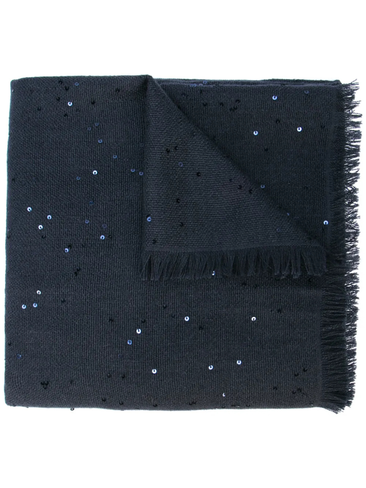 Brunello Cucinelli шарф с отделкой пайетками, синий
Brunello Cucinelli шарф с отделкой пайетками, синий