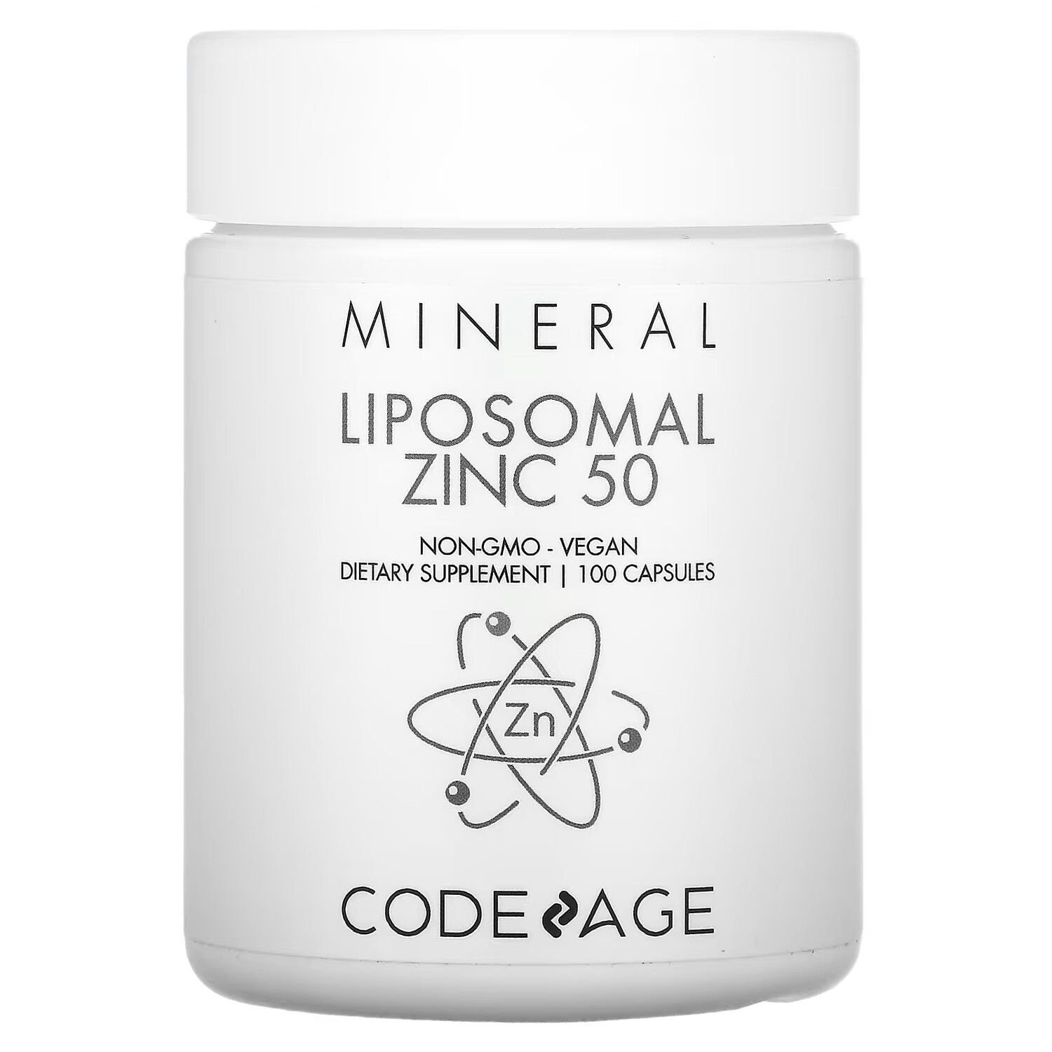 Codeage Liposomal цинк 50 без ГМО веганский, 100 капсул
Codeage Liposomal цинк 50 без ГМО веганский, 100 капсул