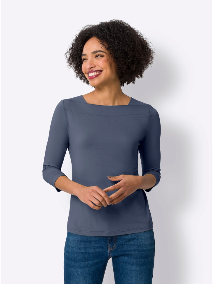 Рубашка с рукавами 3/4 дымчато-синего цвета Heine
Рубашка с рукавами 3/4 дымчато-синего цвета Heine