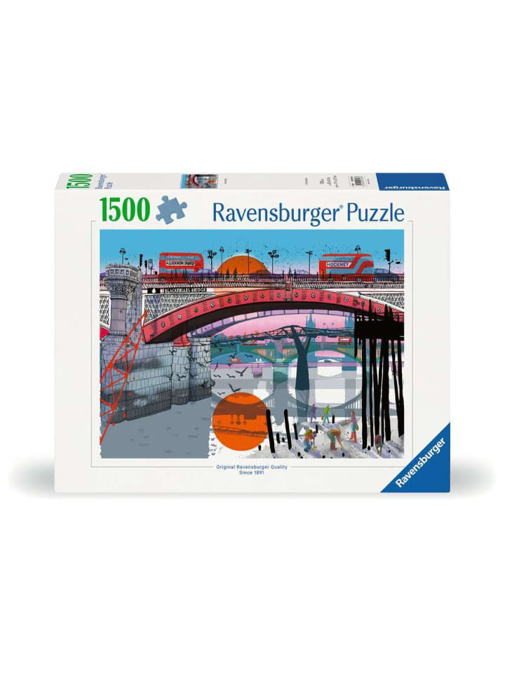Пазл Ravensburger, 1500 деталей. Лондон в цвете
Пазл Ravensburger, 1500 деталей. Лондон в цвете