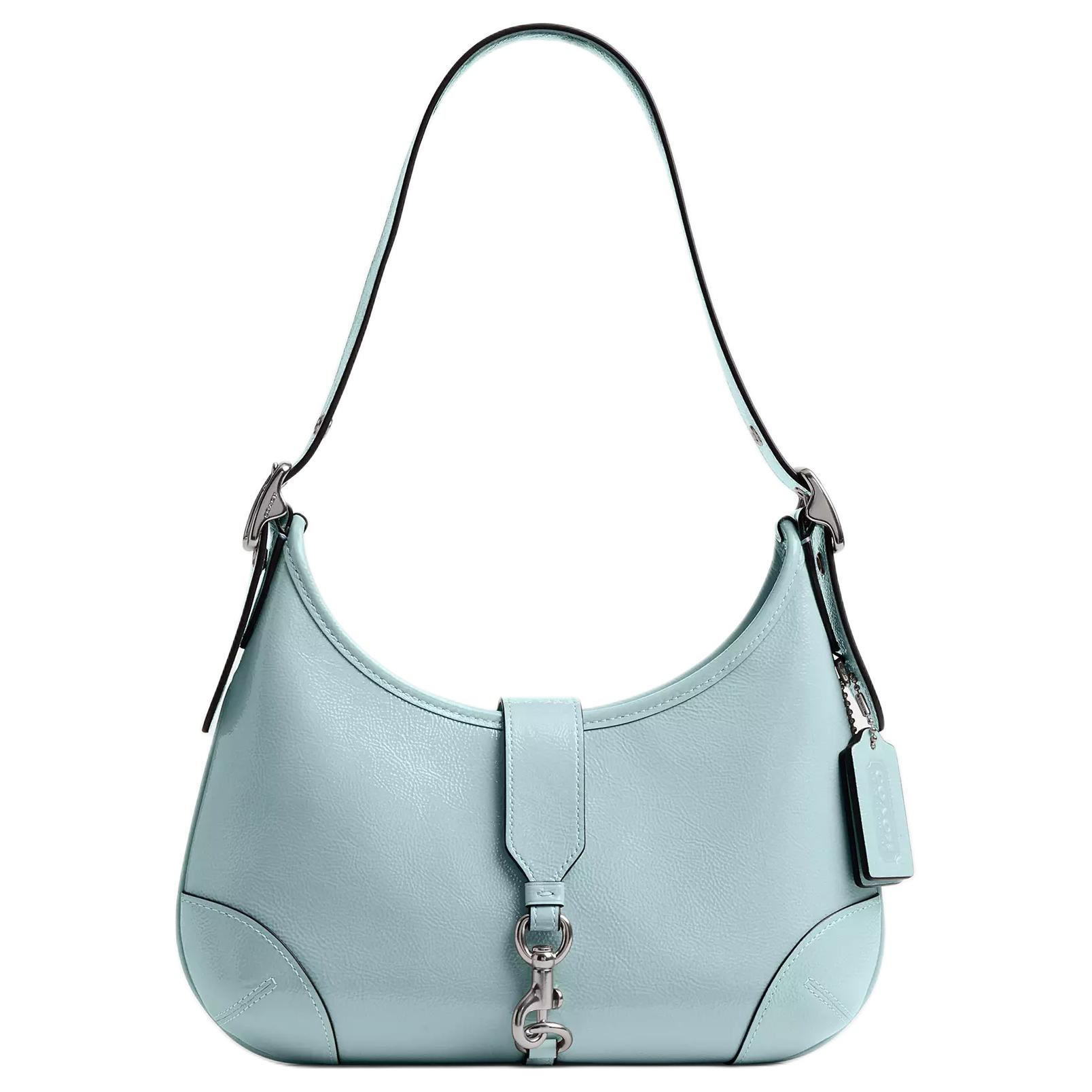 COACH Хамптонс плиссированная лакированная сумка хобо
COACH Хамптонс плиссированная лакированная сумка хобо