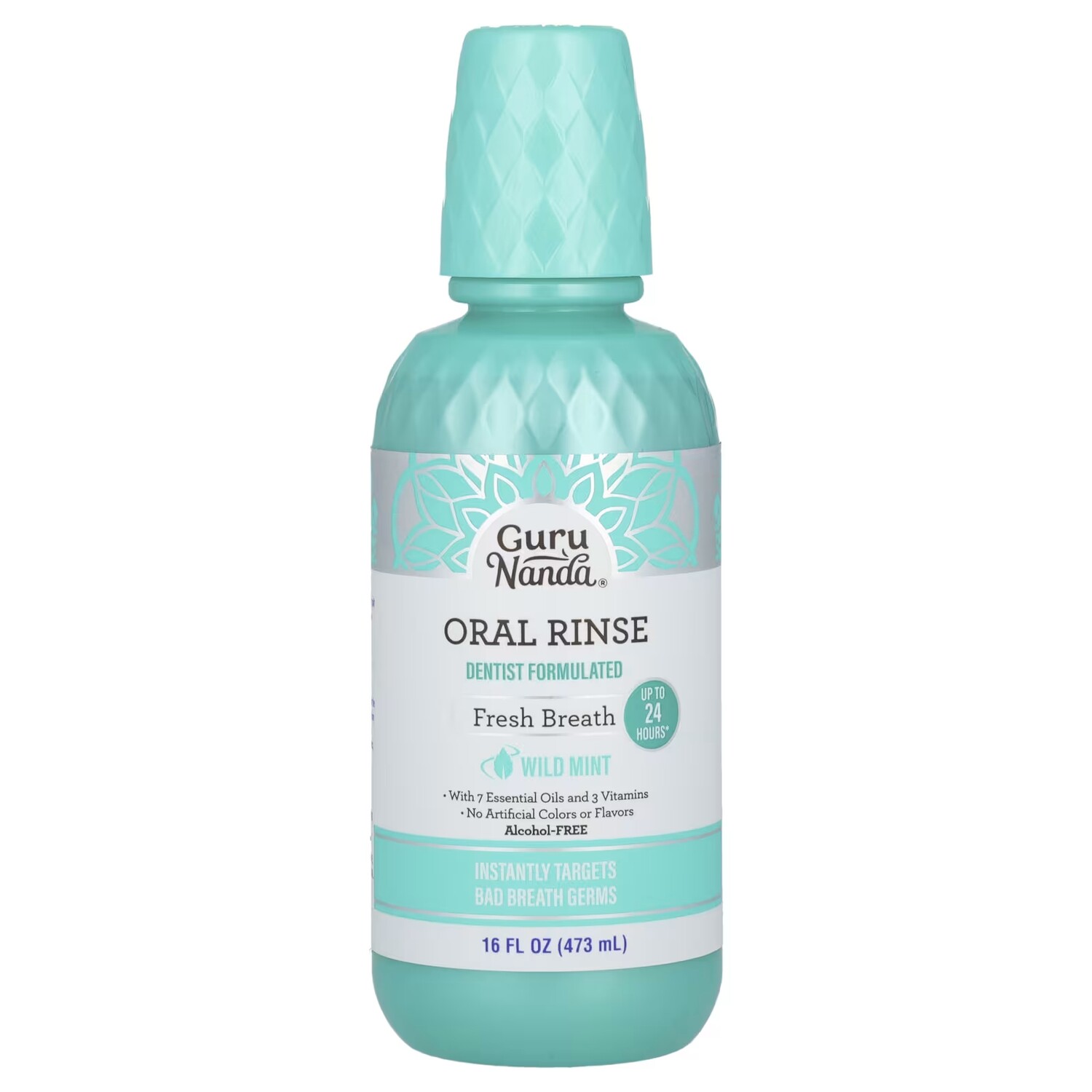 GuruNanda Ополаскиватель для полости рта без спирта с дикой мятой, 16 жидких унций (473 мл)
GuruNanda Ополаскиватель для полости рта без спирта с дикой мятой, 16 жидких унций (473 мл)