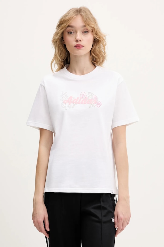 Хлопковая футболка в западном стиле Adidas, белый
Хлопковая футболка в западном стиле Adidas, белый