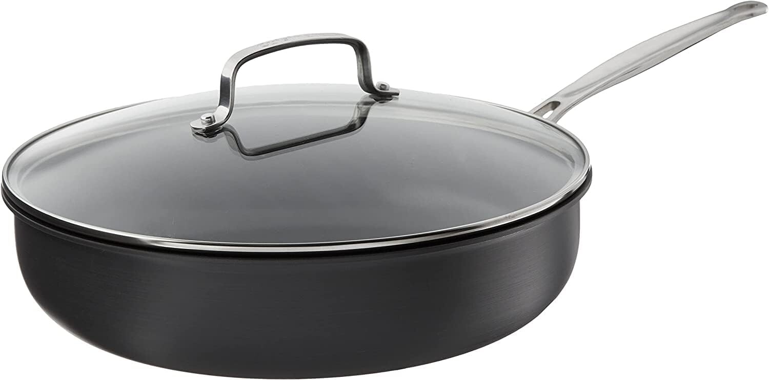 Cuisinart 12-дюймовая глубокая сковорода с крышкой, коллекция Chef's Classic с твердым анодированным покрытием и антипригарным покрытием, 622-30DFP1, Deep Fry Pan W/Cover
Cuisinart 12-дюймовая глубокая сковорода с крышкой, коллекция Chef's Classic с твердым анодированным покрытием и антипригарным покрытием, 622-30DFP1, Deep Fry Pan W/Cover