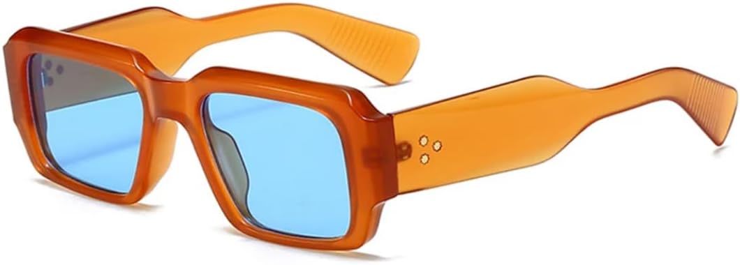 Ретро-солнцезащитные очки конфетных цветов для женщин и мужчин, модные, с заклепками, широкие дужки, в стиле панк, с защитой от УФ-излучения UV400 TVTBBVV, Orange Blue
Ретро-солнцезащитные очки конфетных цветов для женщин и мужчин, модные, с заклепками, широкие дужки, в стиле панк, с защитой от УФ-излучения UV400 TVTBBVV, Orange Blue
