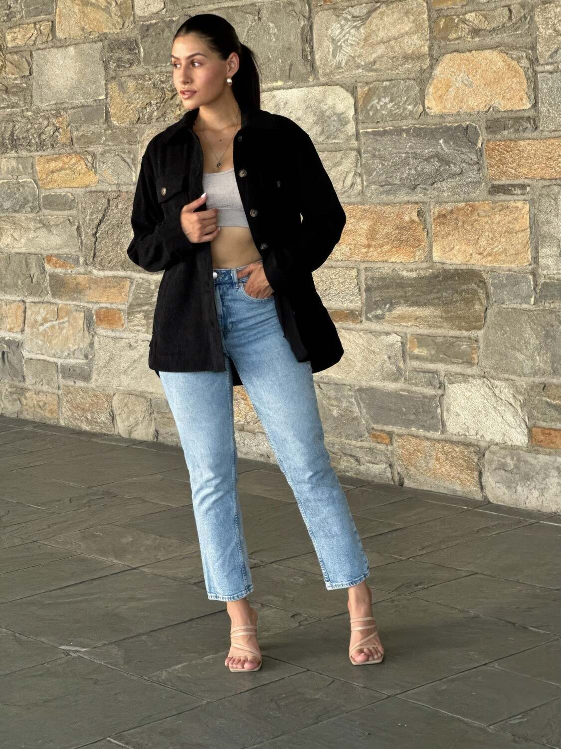 Куртка-рубашка большого размера из вельвета на пуговицах Truedames, черный
Куртка-рубашка большого размера из вельвета на пуговицах Truedames, черный