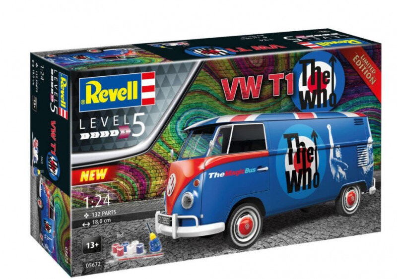 Revell, VW T1 THE WHO, Подарочный набор
Revell, VW T1 THE WHO, Подарочный набор