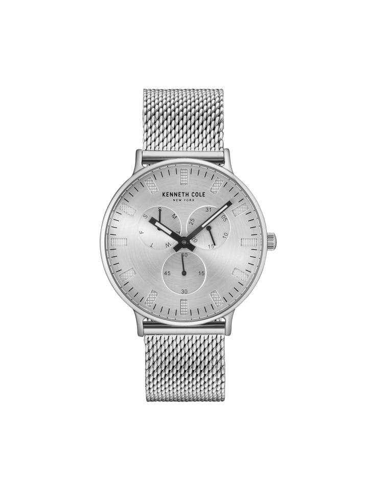 Kenneth Cole Кварцевые часы KC14946013 серебристого цвета
Kenneth Cole Кварцевые часы KC14946013 серебристого цвета