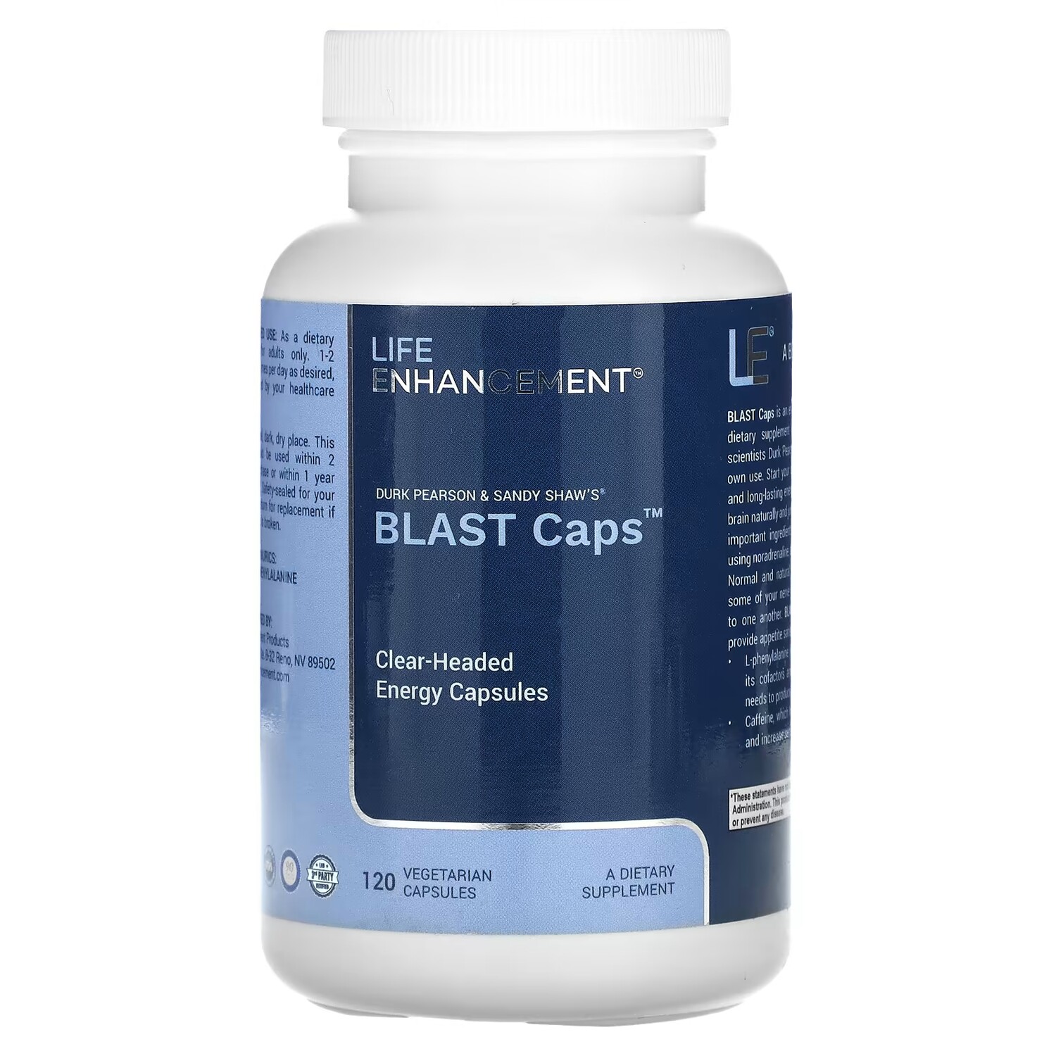 Добавка Life Enhancement Blast Caps для продуктивности, 120 капсул
Добавка Life Enhancement Blast Caps для продуктивности, 120 капсул