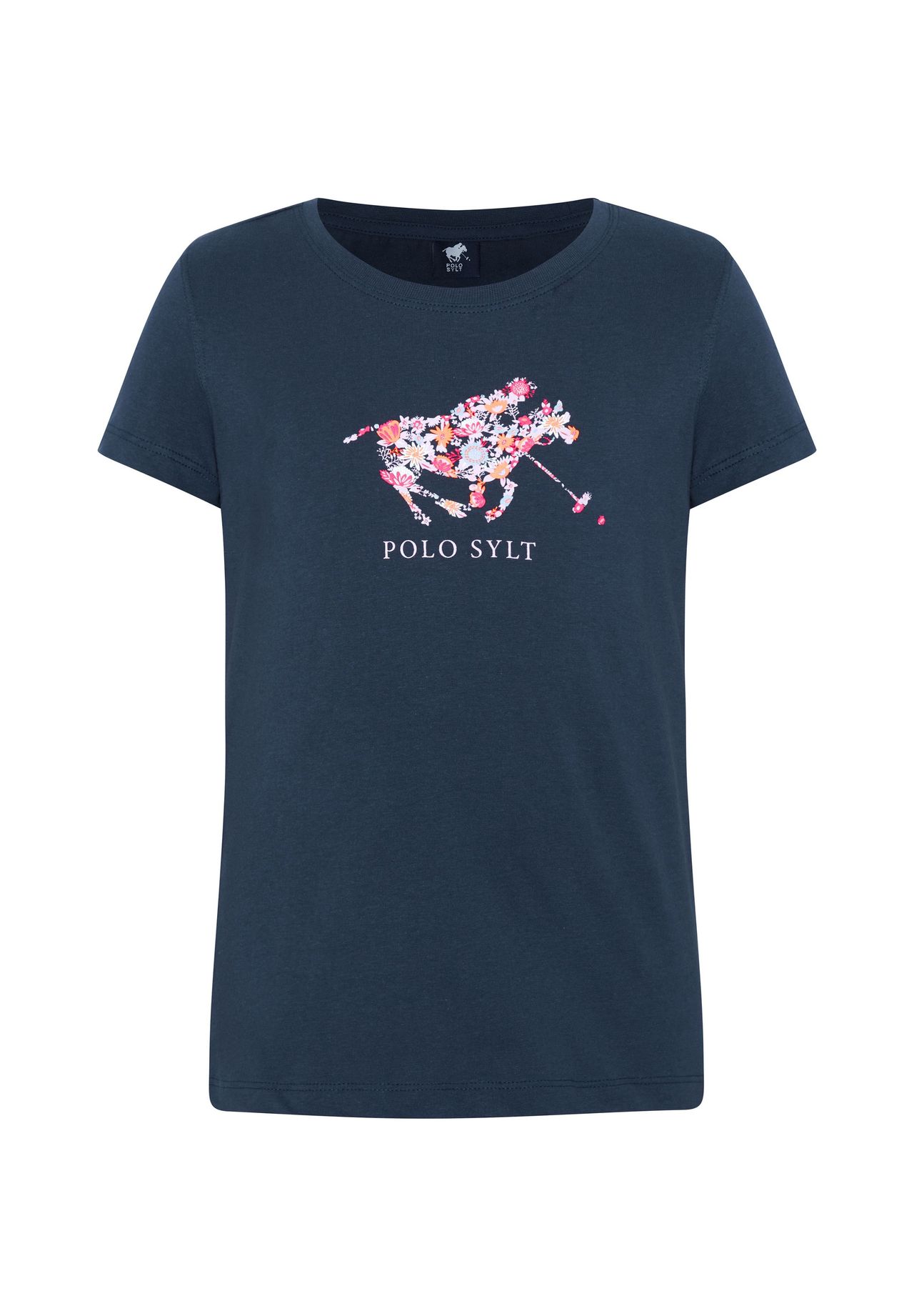 Футболка с цветочным логотипом POLO SYLT, цвет 19-4010 Total Eclipse
Футболка с цветочным логотипом POLO SYLT, цвет 19-4010 Total Eclipse