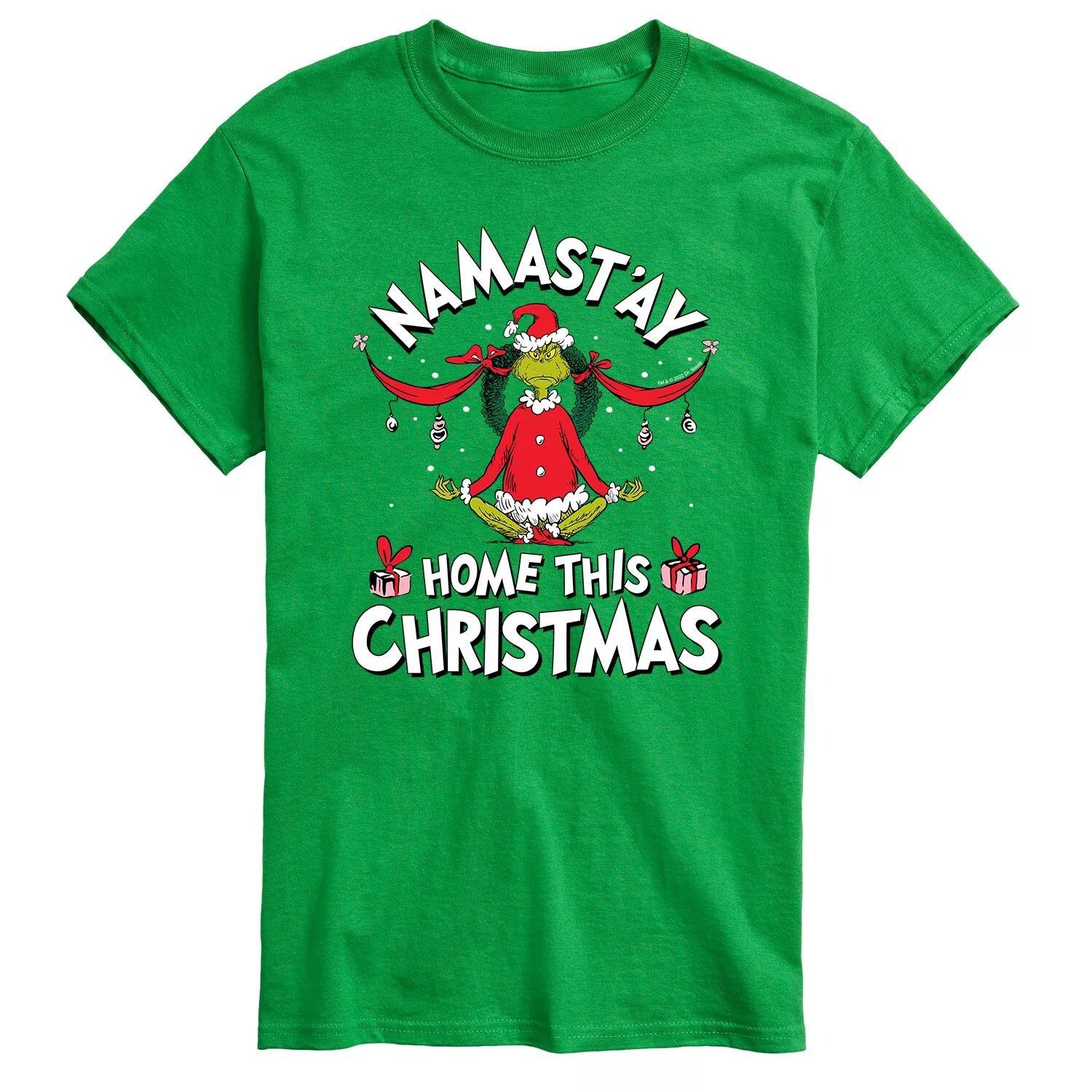 Мужская футболка Dr. Seuss Grinch Namast'ay Home This Christmas Licensed Character
Мужская футболка Dr. Seuss Grinch Namast'ay Home This Christmas Licensed Character