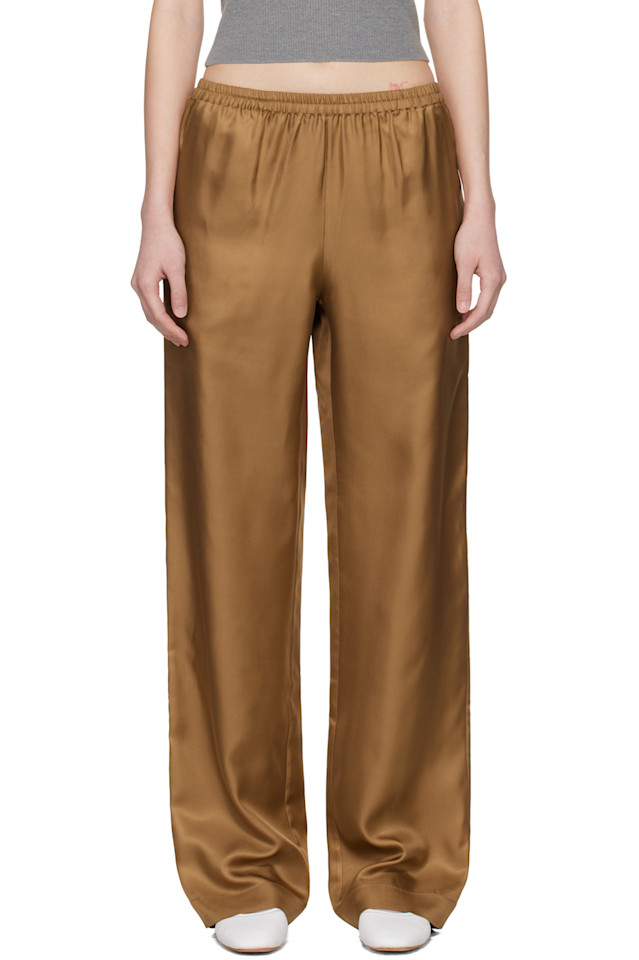 Loulou De Saison Брюки из шелковой саржи Brown alera lds
Loulou De Saison Брюки из шелковой саржи Brown alera lds