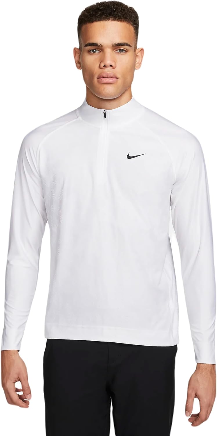 Пуловер для гольфа Nike Dri-FIT ADV Tour 1/2 Zip, White/Black
Пуловер для гольфа Nike Dri-FIT ADV Tour 1/2 Zip, White/Black