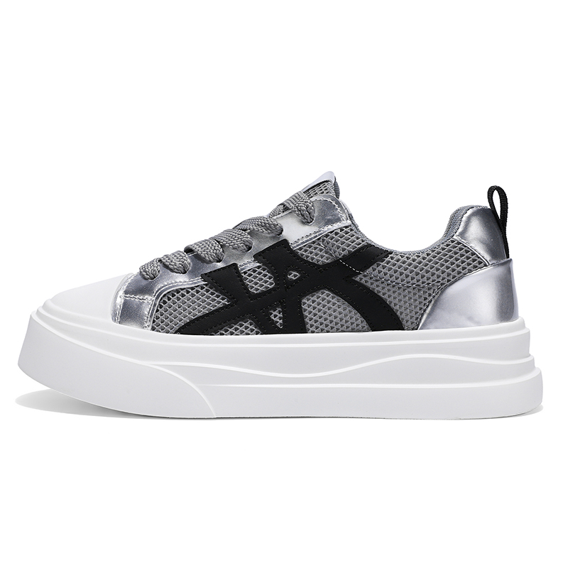 Magelly Серебряные мужские скейтерские кеды с противоскользящей подошвой, устойчивые к истиранию и дышащие, цвет Silver
Magelly Серебряные мужские скейтерские кеды с противоскользящей подошвой, устойчивые к истиранию и дышащие, цвет Silver