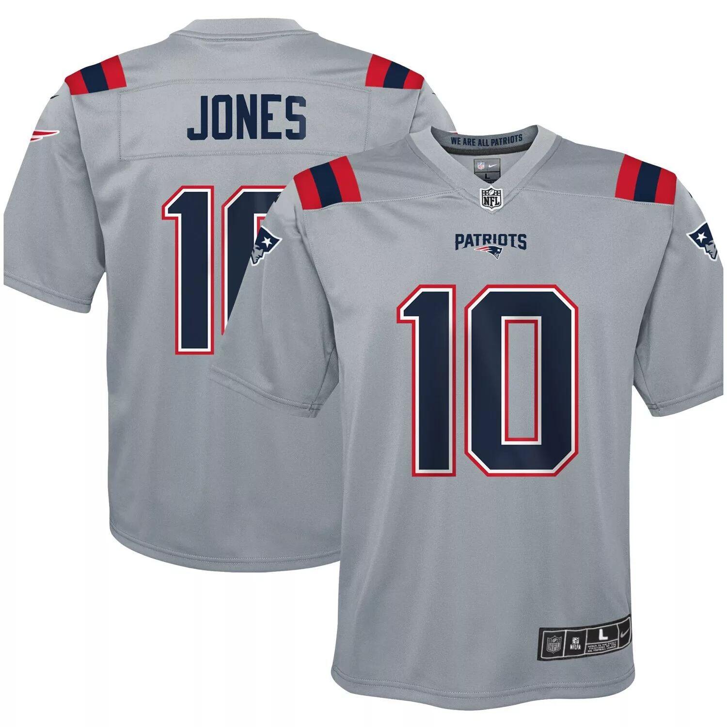 Молодежная футболка Nike Mac Jones Grey New England Patriots Inverted Game Nike
Молодежная футболка Nike Mac Jones Grey New England Patriots Inverted Game Nike