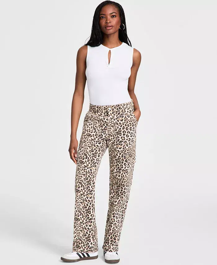 Женские джинсы-карго с гепардовым принтом Bar III, мультиколор
Женские джинсы-карго с гепардовым принтом Bar III, мультиколор