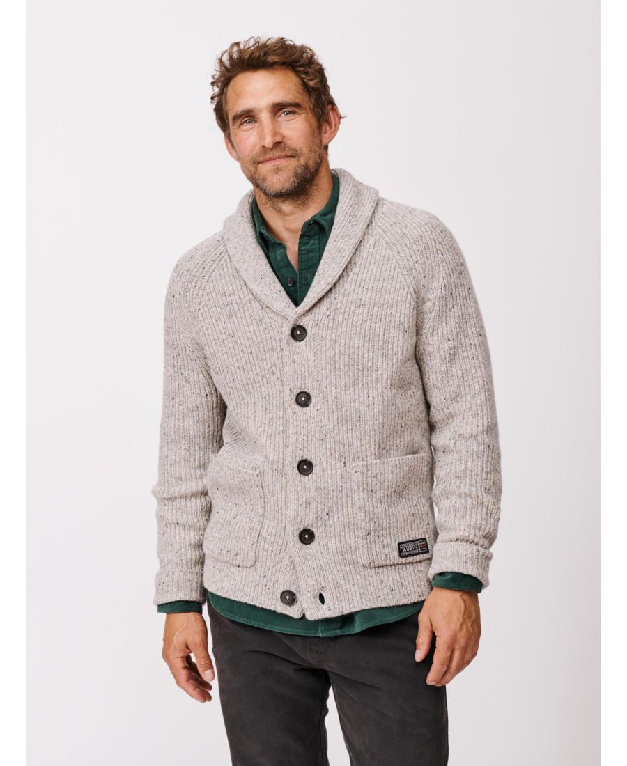 Мужской кардиган Studham с воротником-шалью Aubin, Light grey
Мужской кардиган Studham с воротником-шалью Aubin, Light grey