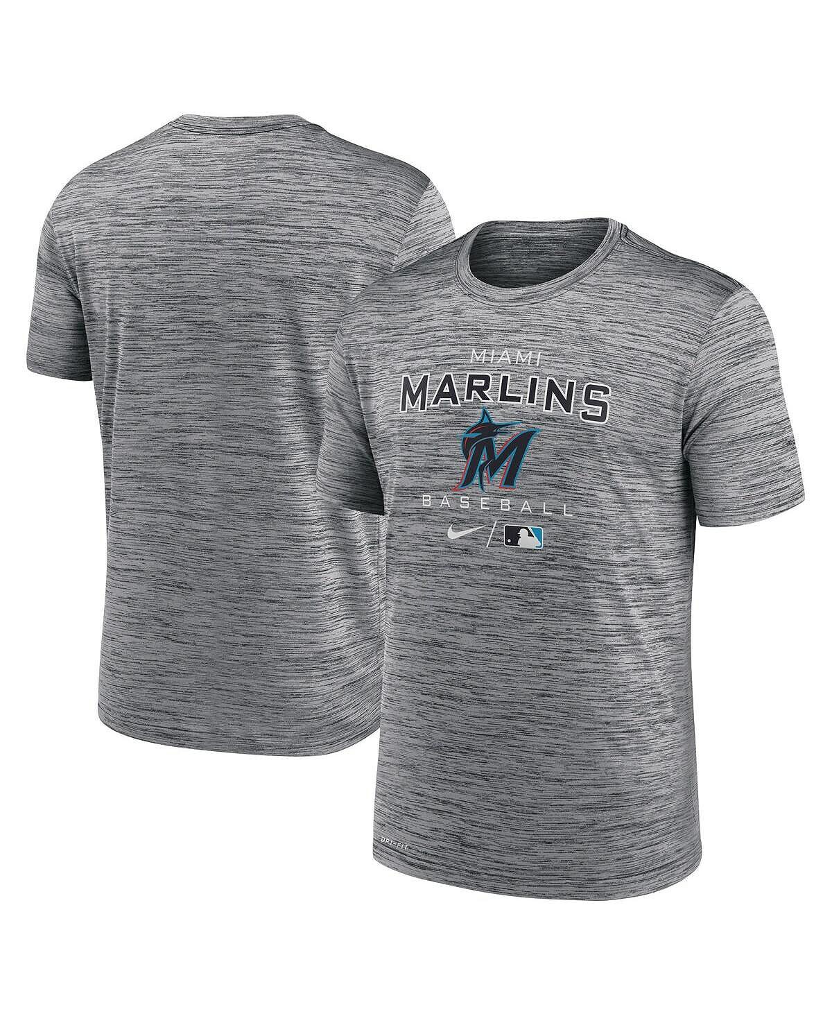 Мужская антрацитовая футболка miami marlins authentic collection velocity practice space-dye performance Nike
Мужская антрацитовая футболка miami marlins authentic collection velocity practice space-dye performance Nike