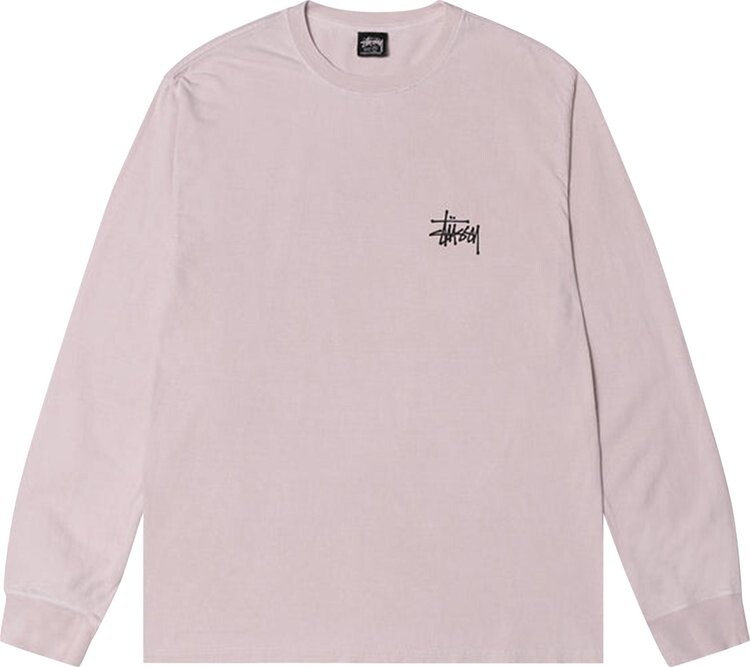 Лонгслив Stussy Basic Pigment Dyed Long-Sleeve Tee 'Blush', фиолетовый 
Лонгслив Stussy Basic Pigment Dyed Long-Sleeve Tee 'Blush', фиолетовый