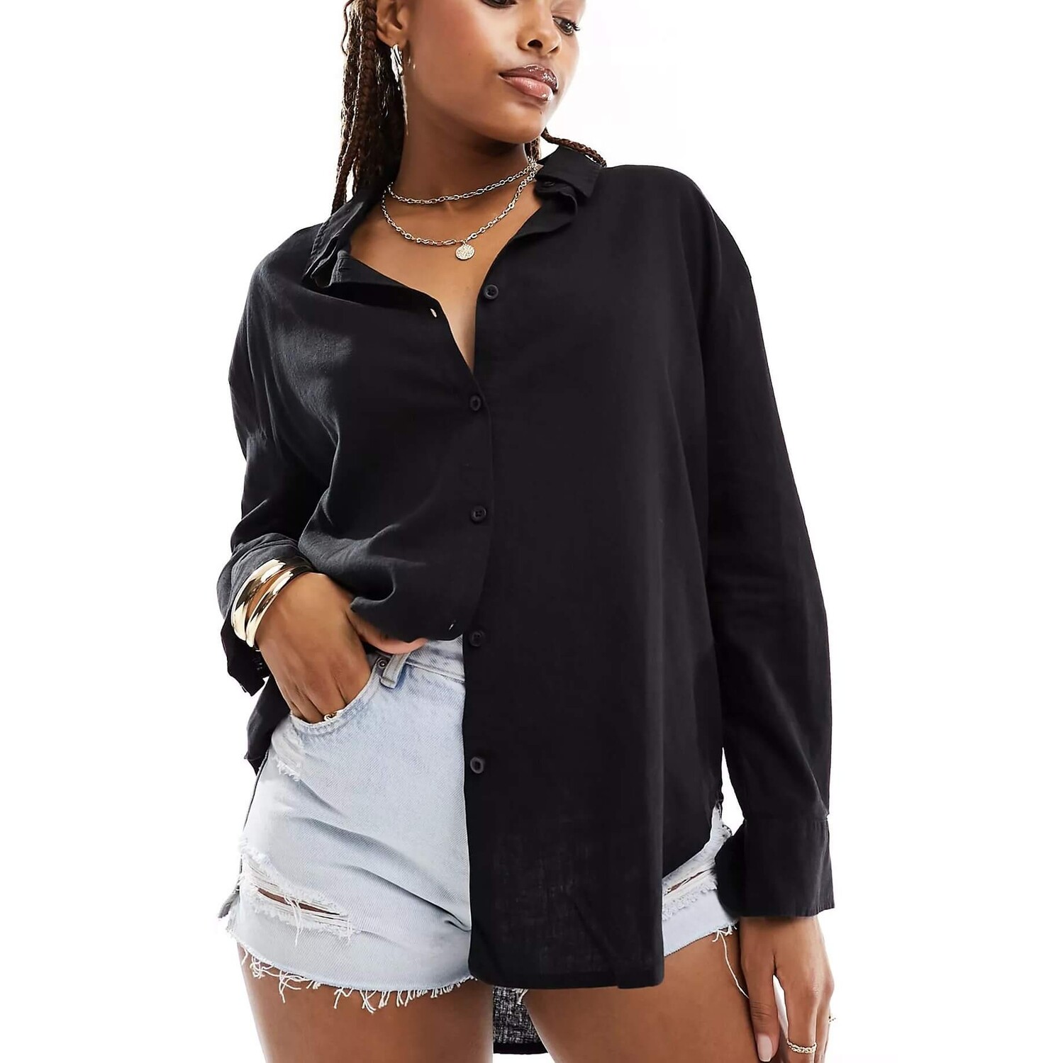 Рубашка Cotton On Relaxed Oversized, черный
Рубашка Cotton On Relaxed Oversized, черный