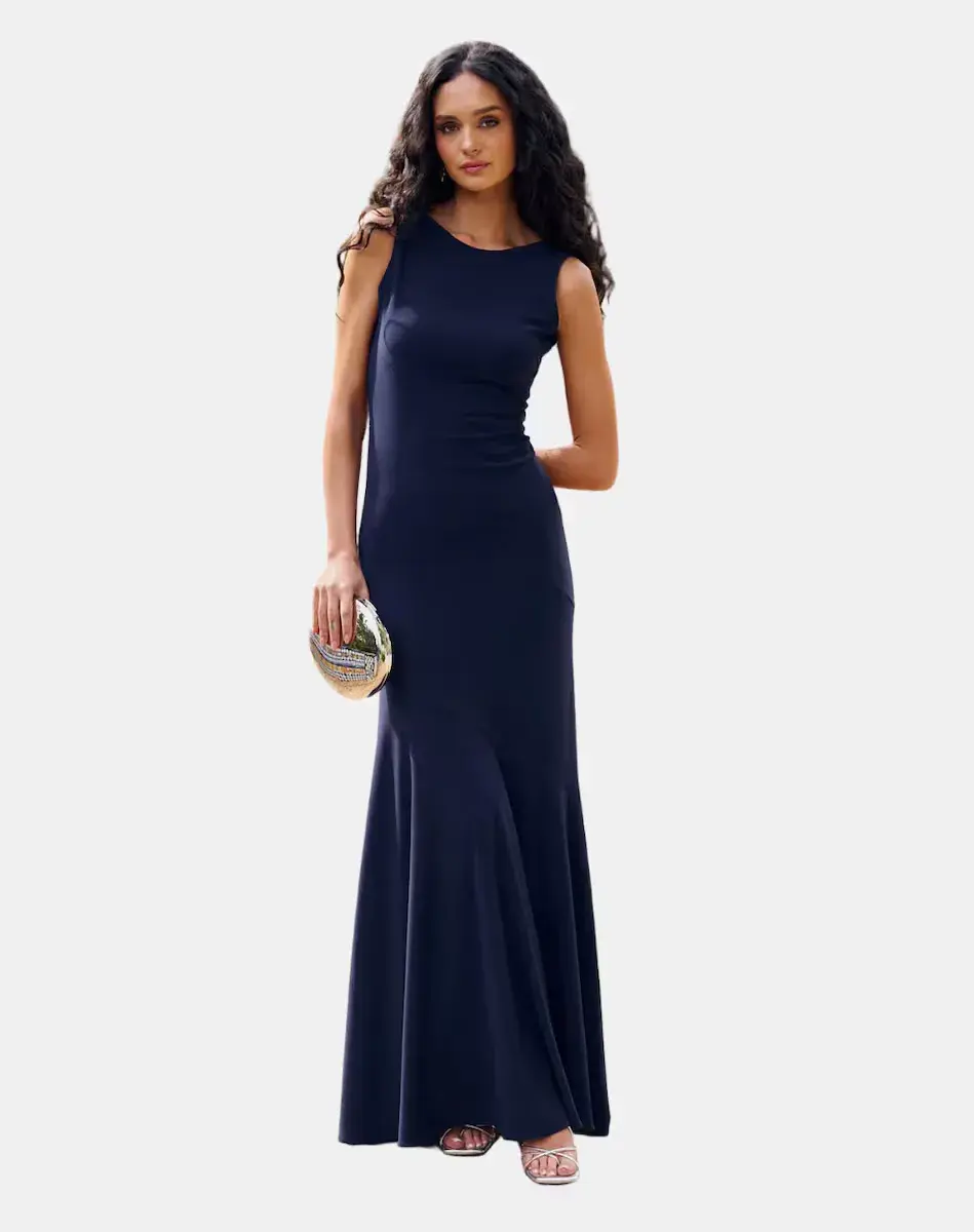 Длинное платье на бретелях MIPHAI, темно-синий
Длинное платье на бретелях MIPHAI, темно-синий