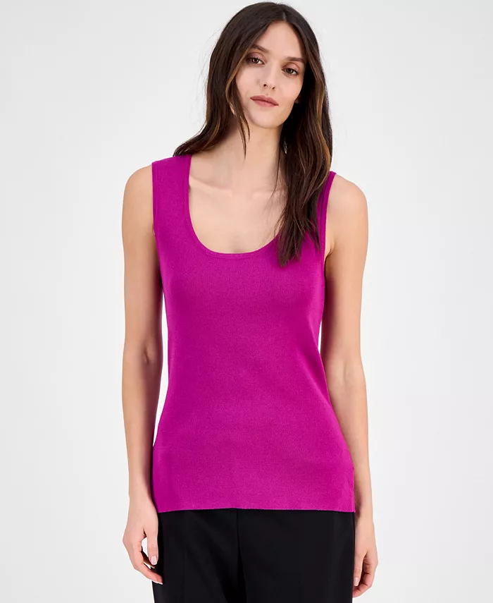 Женский безрукавный свитер-майка Tahari ASL, розовый 
Женский безрукавный свитер-майка Tahari ASL, розовый