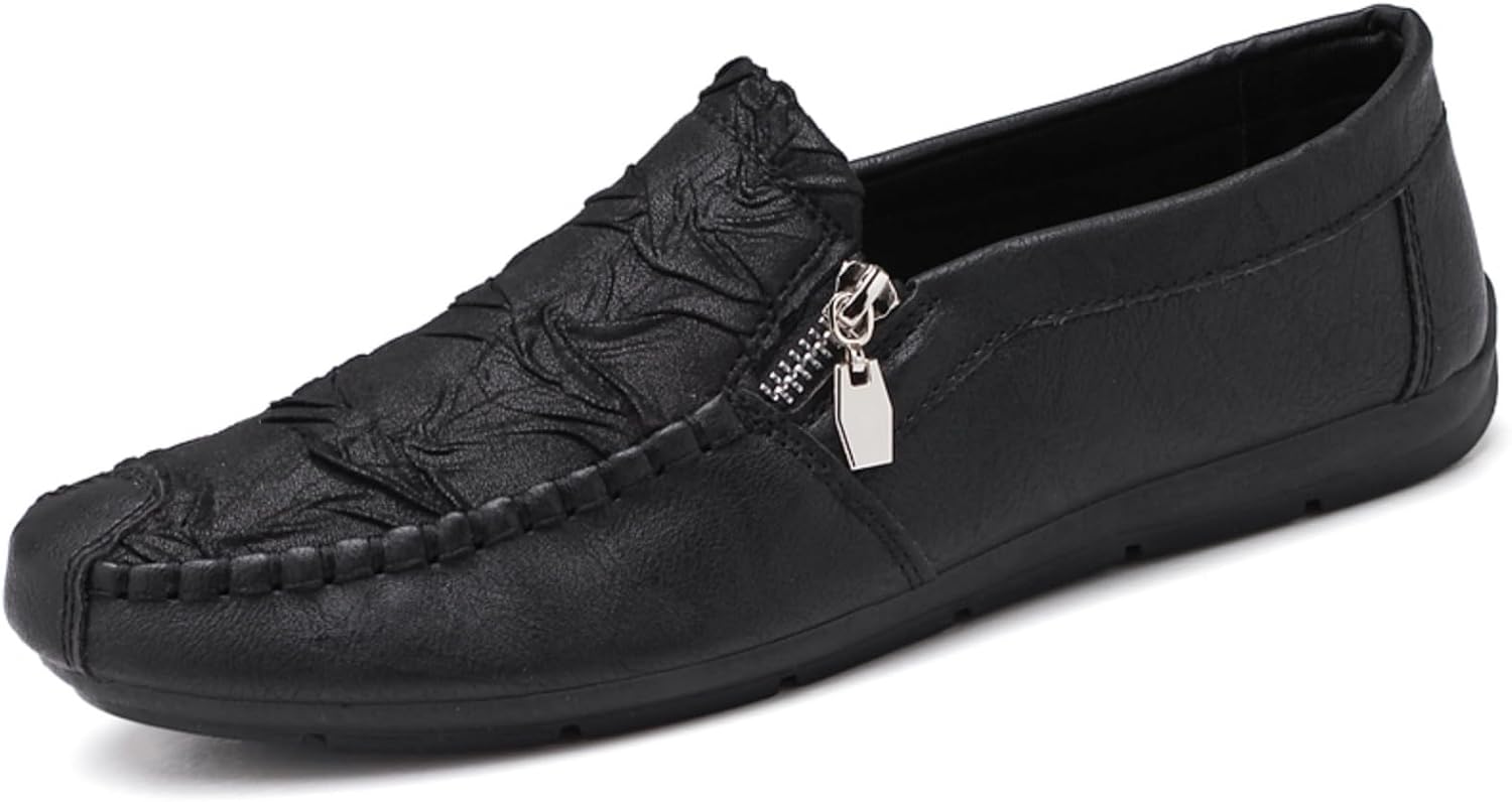 Мужские лоферы однотонные - слипоны с молнией и декоративной строчкой, легкая подошва с противоскользящим эффектом, идеально подходят для вечеринок и повседневной стильной носки Aokisx, черный
Мужские лоферы однотонные - слипоны с молнией и декоративной строчкой, легкая подошва с противоскользящим эффектом, идеально подходят для вечеринок и повседневной стильной носки Aokisx, черный