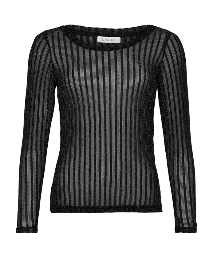 Сетчатая блузка Giana с полосатым узором и блестящими деталями In Front, мультиколор
Сетчатая блузка Giana с полосатым узором и блестящими деталями In Front, мультиколор