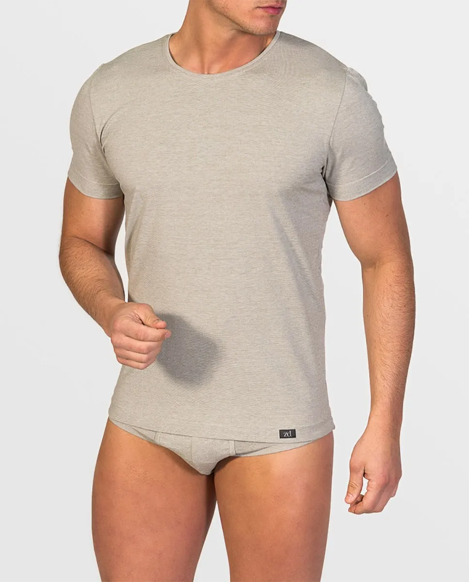 Мужская майка из соевой пряжи с короткими рукавами и круглым вырезом ZD, цвет Piedra
Мужская майка из соевой пряжи с короткими рукавами и круглым вырезом ZD, цвет Piedra