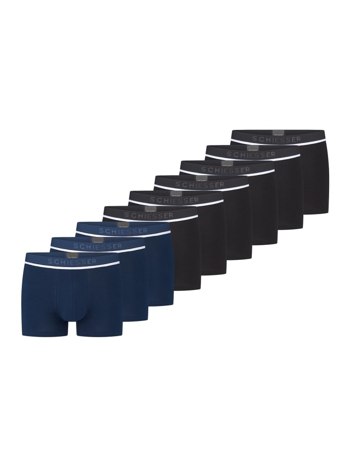 Schiesser Ретро шорты/брюки из органического хлопка 95/5, черно-синие
Schiesser Ретро шорты/брюки из органического хлопка 95/5, черно-синие