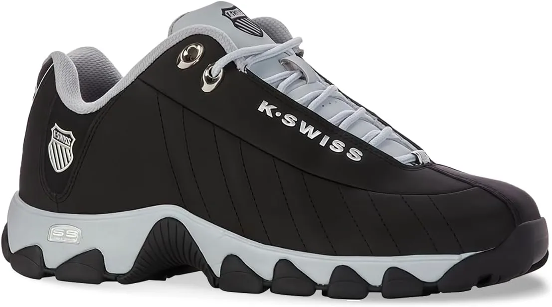 Мужские кроссовки K-Swiss ST329 CMF, широкие теннисные кроссовки для мужчин, прогулочная обувь с кожаным верхом, черный
Мужские кроссовки K-Swiss ST329 CMF, широкие теннисные кроссовки для мужчин, прогулочная обувь с кожаным верхом, черный