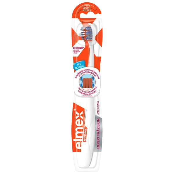 Мягкая зубная щетка, 1 шт. Elmex Premium soft ortho
Мягкая зубная щетка, 1 шт. Elmex Premium soft ortho