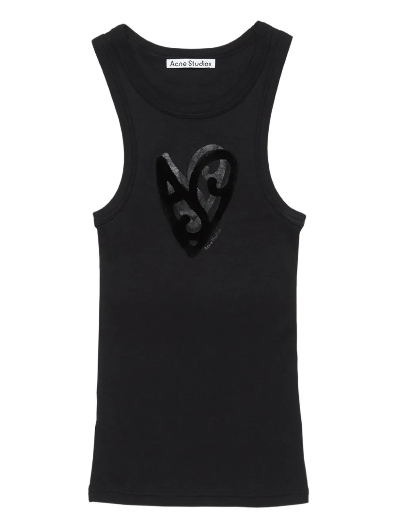 Майка без рукавов с сердечками Acne Studios, черный
Майка без рукавов с сердечками Acne Studios, черный