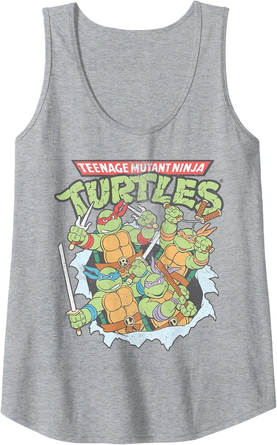 Женская майка Nickelodeon Teenage Mutant Ninja Turtles Break Through, серый вереск
Женская майка Nickelodeon Teenage Mutant Ninja Turtles Break Through, серый вереск