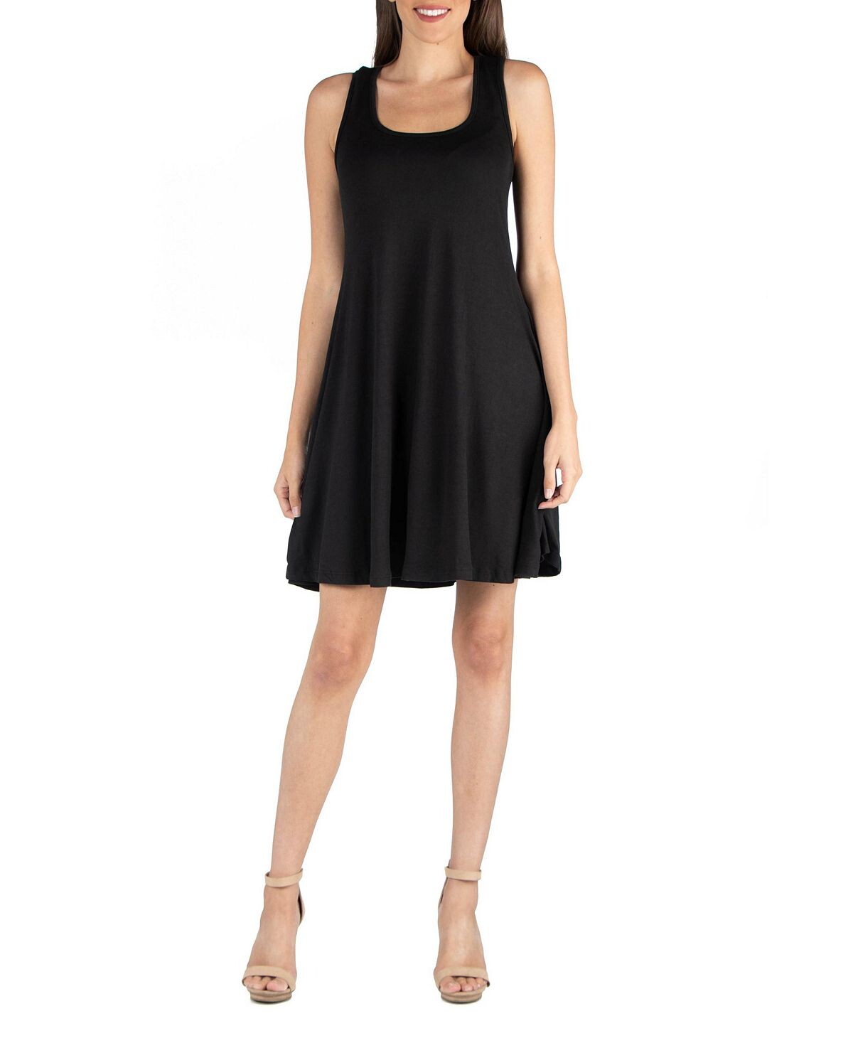 Женское расклешенное платье трапециевидной формы без рукавов 24seven Comfort Apparel, черный
Женское расклешенное платье трапециевидной формы без рукавов 24seven Comfort Apparel, черный