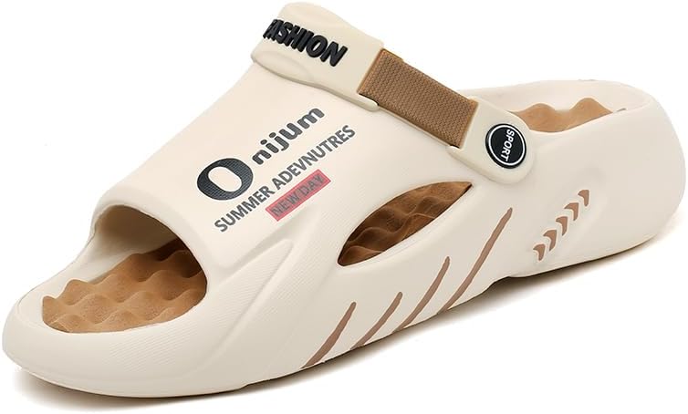 Мужские домашние тапочки WARKTMY с мягкой подошвой, легкие, для душа, с акупрессурным эффектом и открытым носком, для ходьбы дома и на улице, коричневый
Мужские домашние тапочки WARKTMY с мягкой подошвой, легкие, для душа, с акупрессурным эффектом и открытым носком, для ходьбы дома и на улице, коричневый