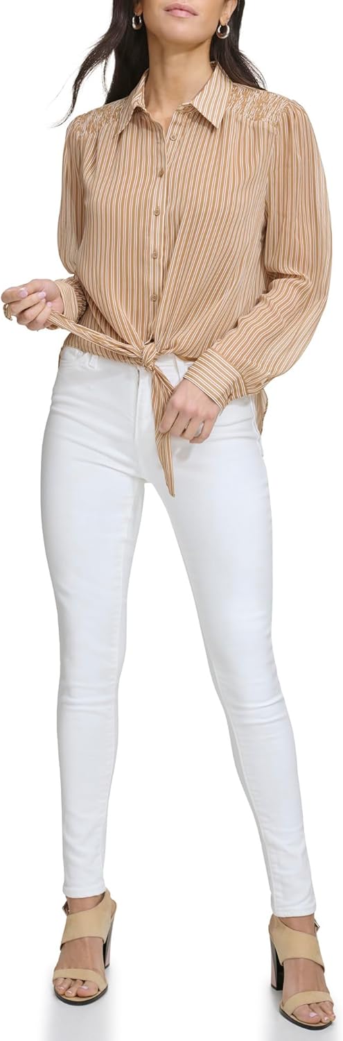 Женская блузка с длинным рукавом и принтом Calvin Klein, Luggage/White Multi
Женская блузка с длинным рукавом и принтом Calvin Klein, Luggage/White Multi