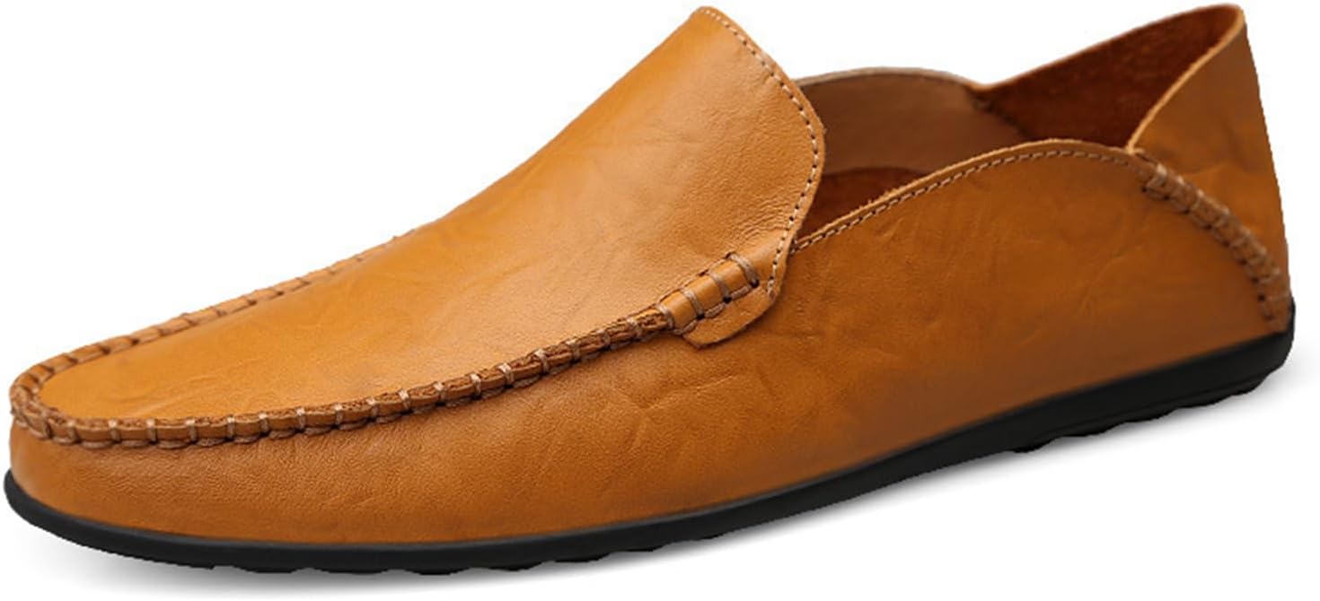 Мужские удобные кожаные мокасины с плоским каблуком, легкие, с мягкой дышащей стелькой, круглым носком, повседневные лодочные туфли для ежедневной носки, вождения, работы, офиса и деловых встреч Houdbdol, желтый
Мужские удобные кожаные мокасины с плоским каблуком, легкие, с мягкой дышащей стелькой, круглым носком, повседневные лодочные туфли для ежедневной носки, вождения, работы, офиса и деловых встреч Houdbdol, желтый