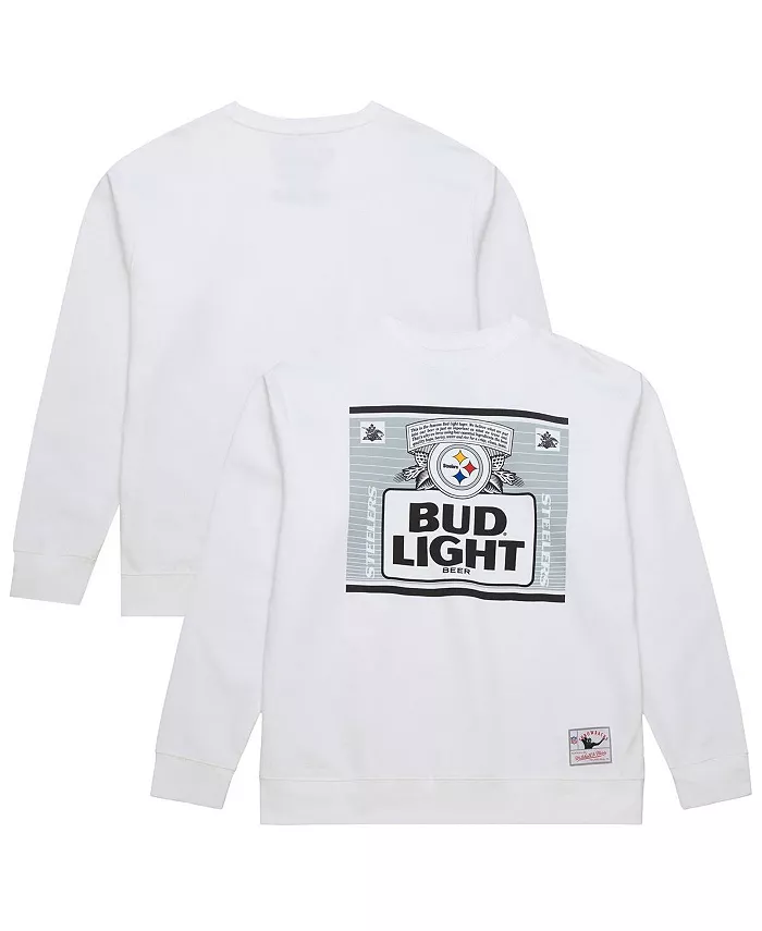 Будвайзер Лайт Мужская белая толстовка с капюшоном Pittsburgh Steelers The Crest Mitchell & Ness
Будвайзер Лайт Мужская белая толстовка с капюшоном Pittsburgh Steelers The Crest Mitchell & Ness