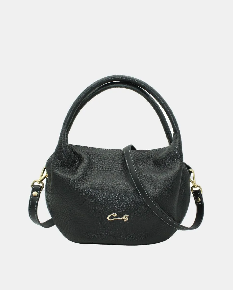 Мини-сумка тоут из кожи Монтго с молнией Cats, черный
Мини-сумка тоут из кожи Монтго с молнией Cats, черный