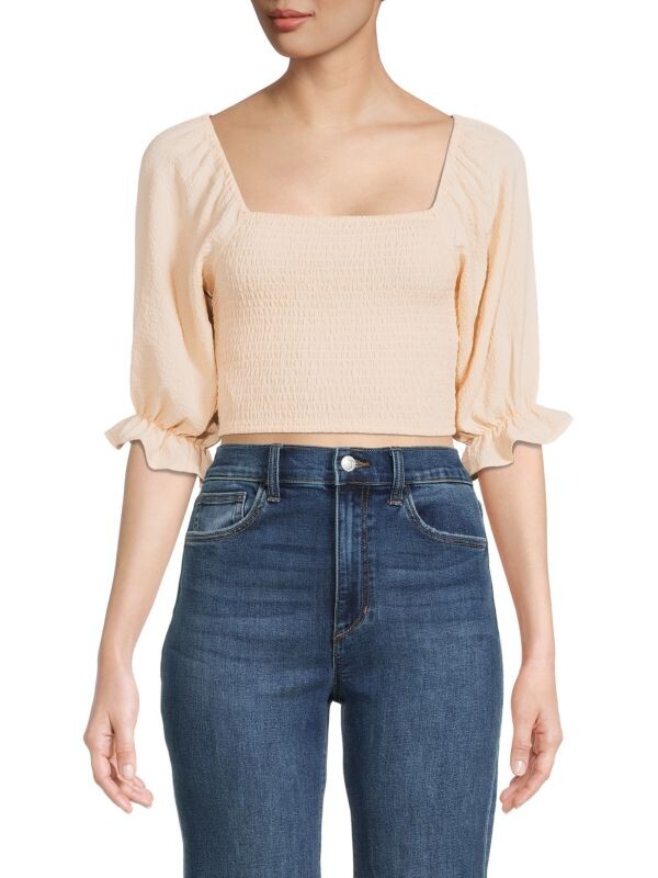 Присборенный укороченный топ BCBGeneration Peach
Присборенный укороченный топ BCBGeneration Peach