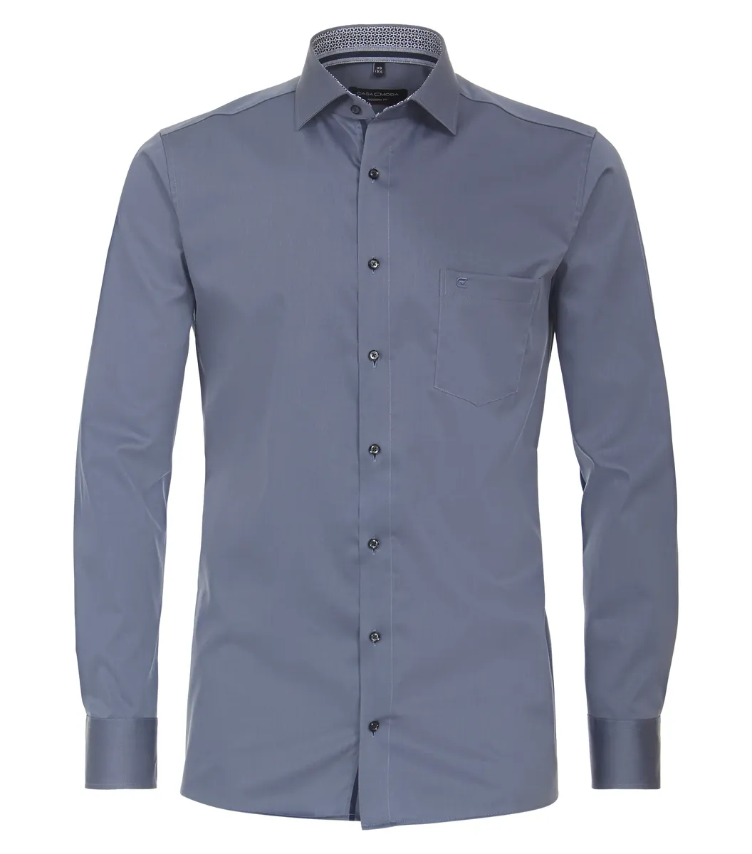 Деловая рубашка CASAMODA "Деловая рубашка CASAMODA однотонная", синий 
Деловая рубашка CASAMODA "Деловая рубашка CASAMODA однотонная", синий