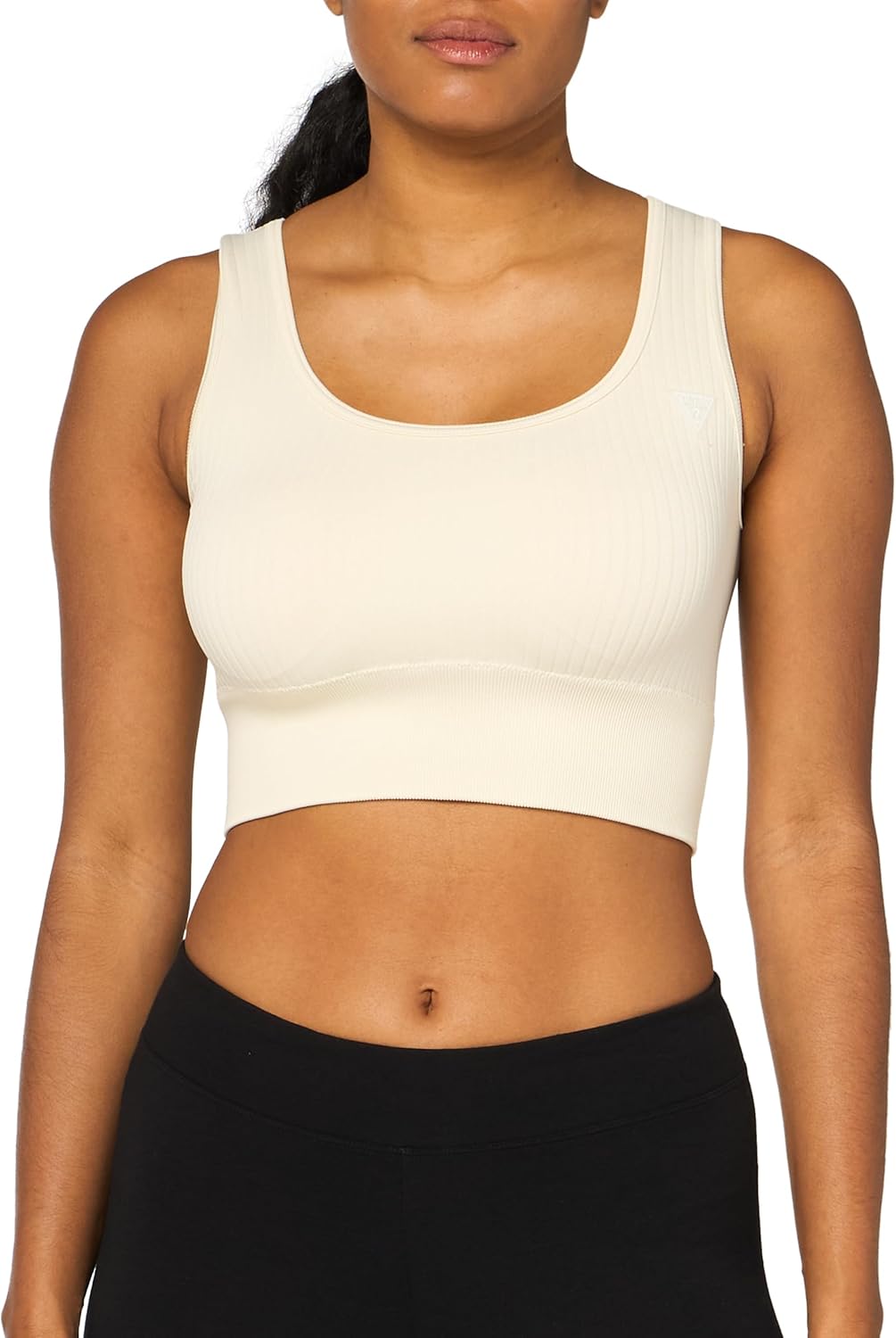 Женский бюстгальтер GUESS для активного отдыха с отделкой в рубчик и бесшовным лифом, Warm White
Женский бюстгальтер GUESS для активного отдыха с отделкой в рубчик и бесшовным лифом, Warm White