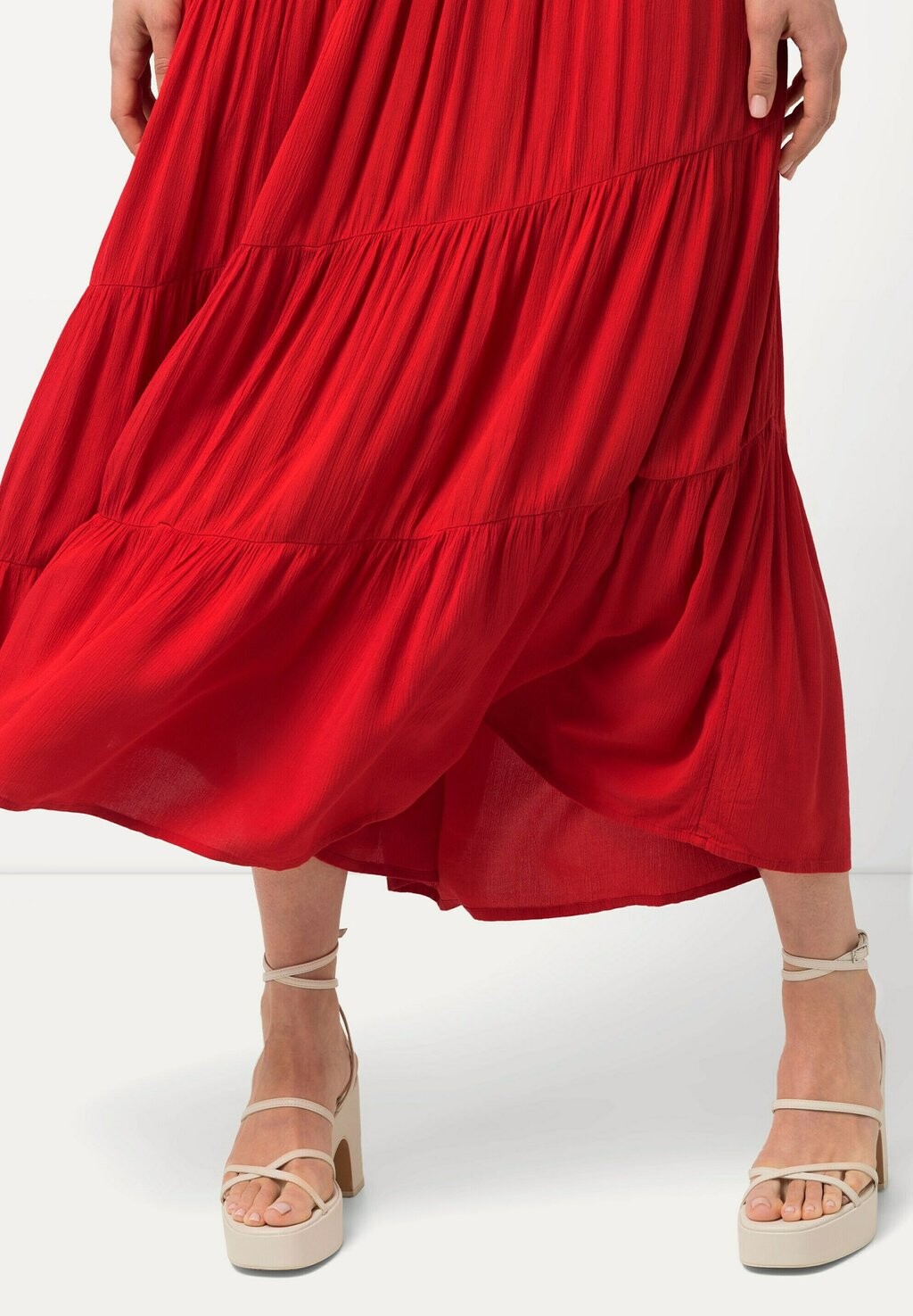 Юбка А-силуэта TIERED FLOUNCE PANEL ELASTIC WAIST Ulla Popken, красный
Юбка А-силуэта TIERED FLOUNCE PANEL ELASTIC WAIST Ulla Popken, красный